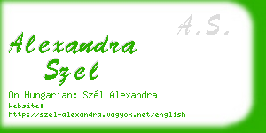 alexandra szel business card